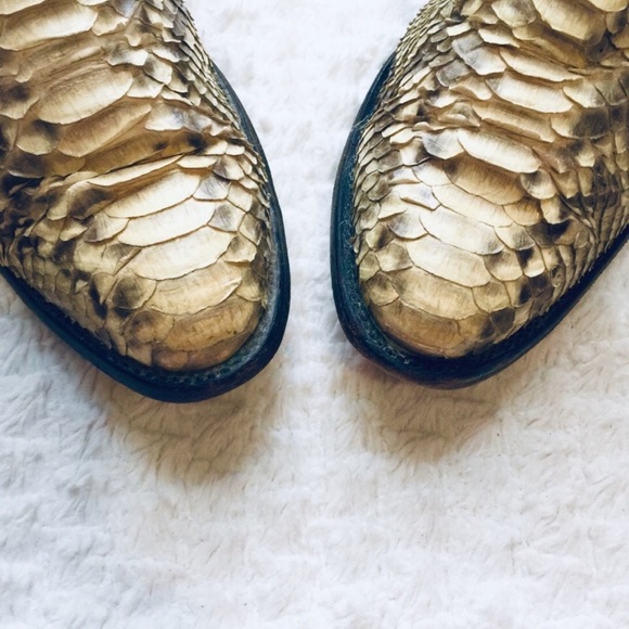 TONY LAMA GOLD LABEL | Real Boa Snake Skin Boots - Picture 6 of 6